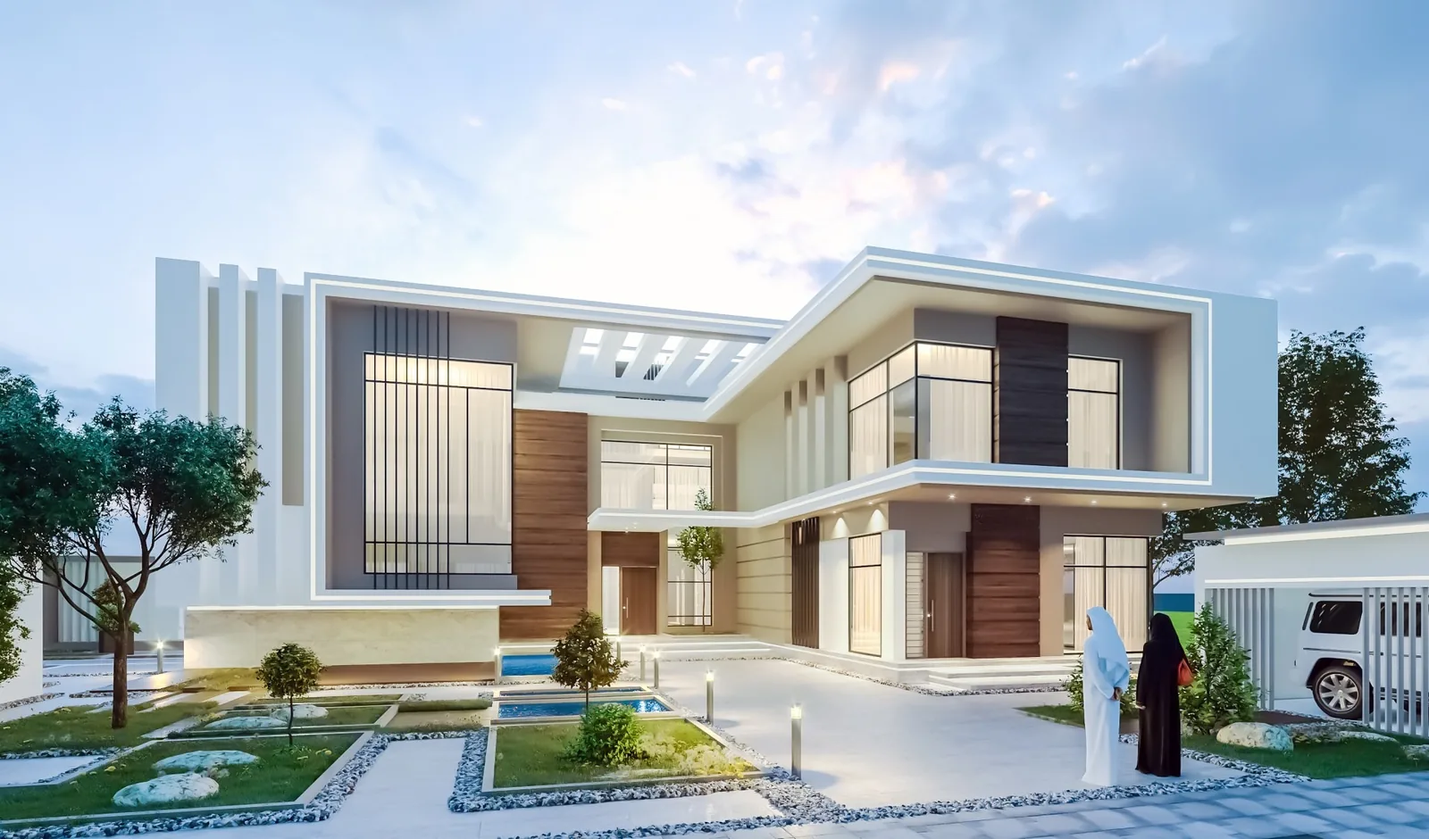 Arcave villa exterior render