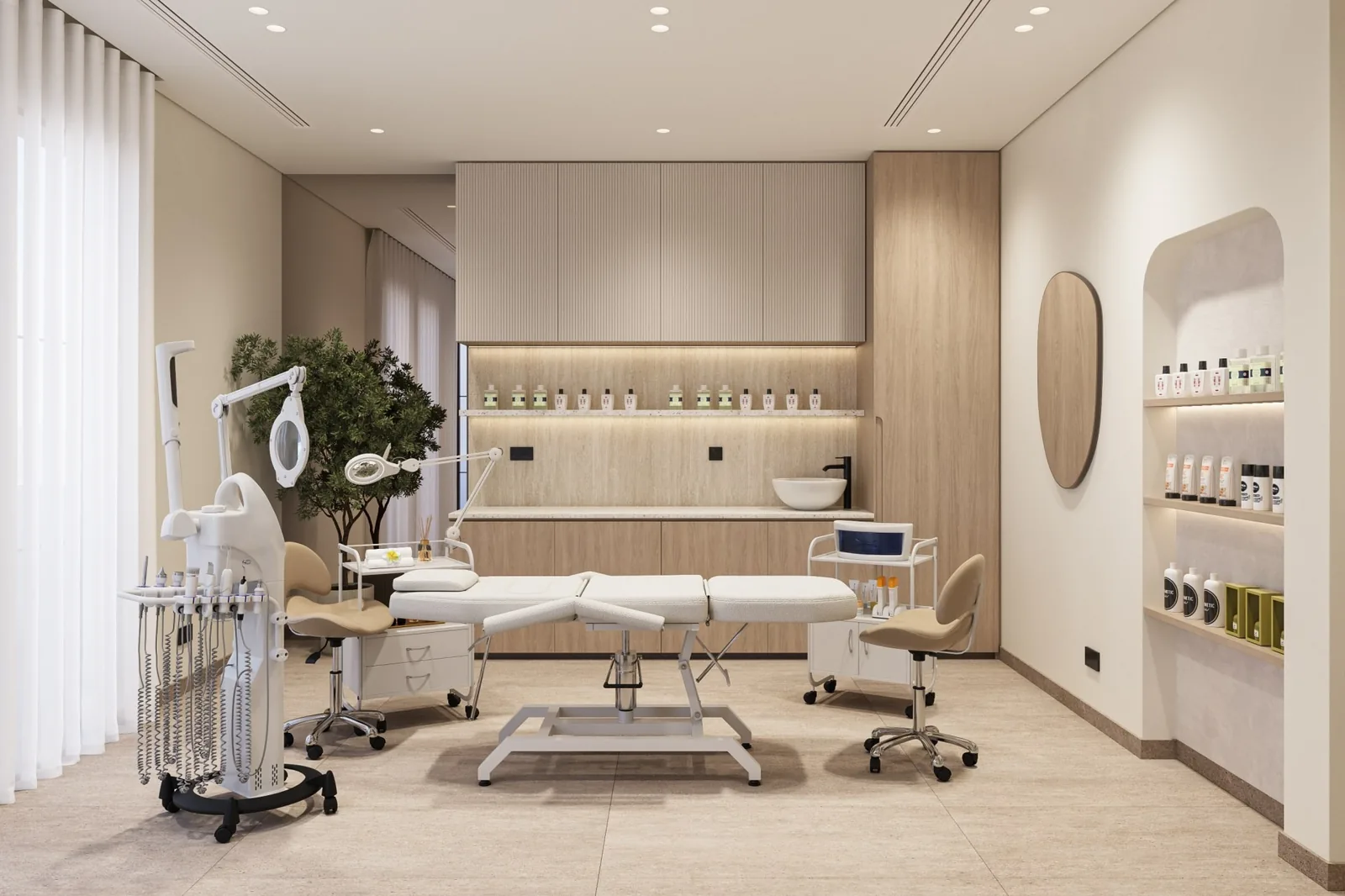 Dental clinic fitout, Khalifa City — after